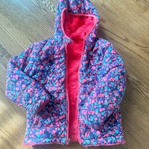 North Face Jacket, reversible, girls